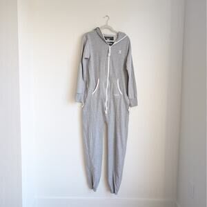 The Norwegian Original Gray Onepiece Overalls Unisex Hooded Jumpsuit, size S